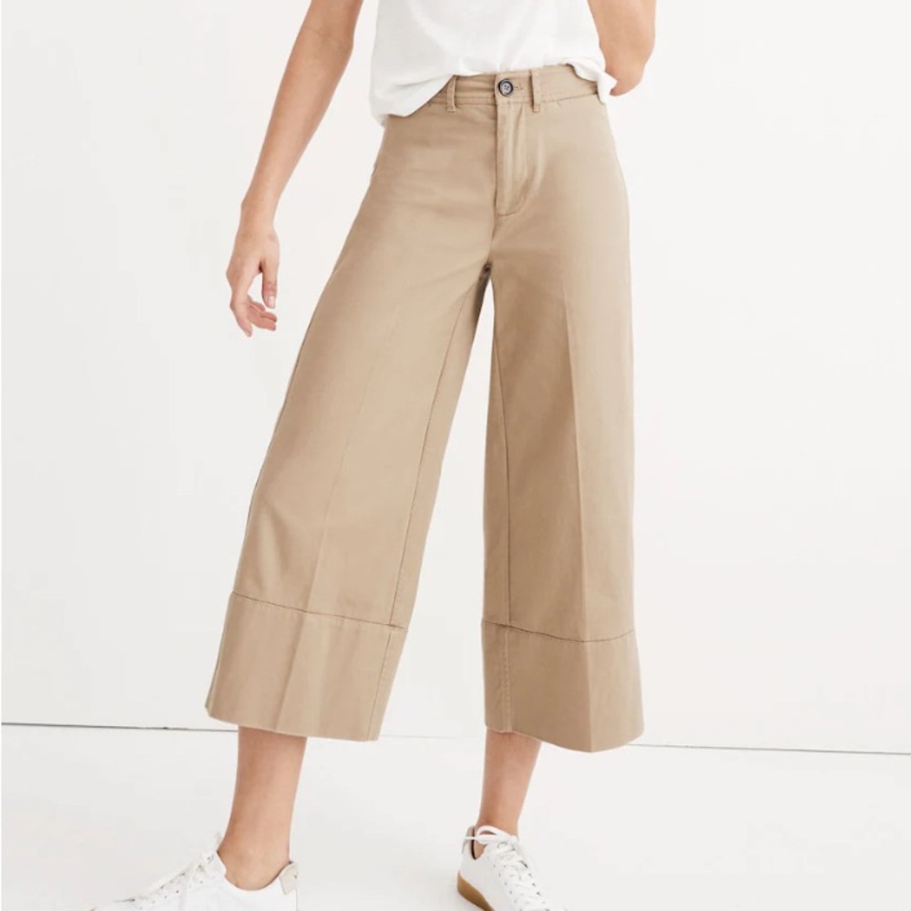 Madewell Langford Wide-leg Crop Pants